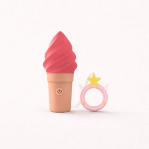 Stimulateur externe Cand’ice Love to Love coloris Raspberry Jolly au design gourmand et discret